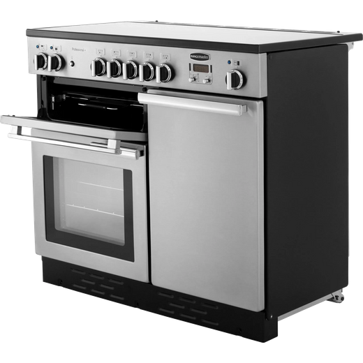 Rangemaster Professional Plus 100cm Electric Range Cooker with Induction Hob - Stainless Steel