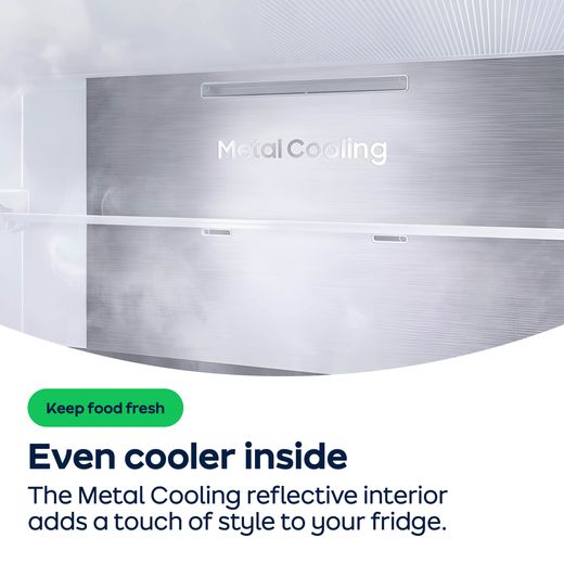 Samsung Series 9 AI Home American Fridge Freezer - Silver - AO Annotation - Metal-Cooling
