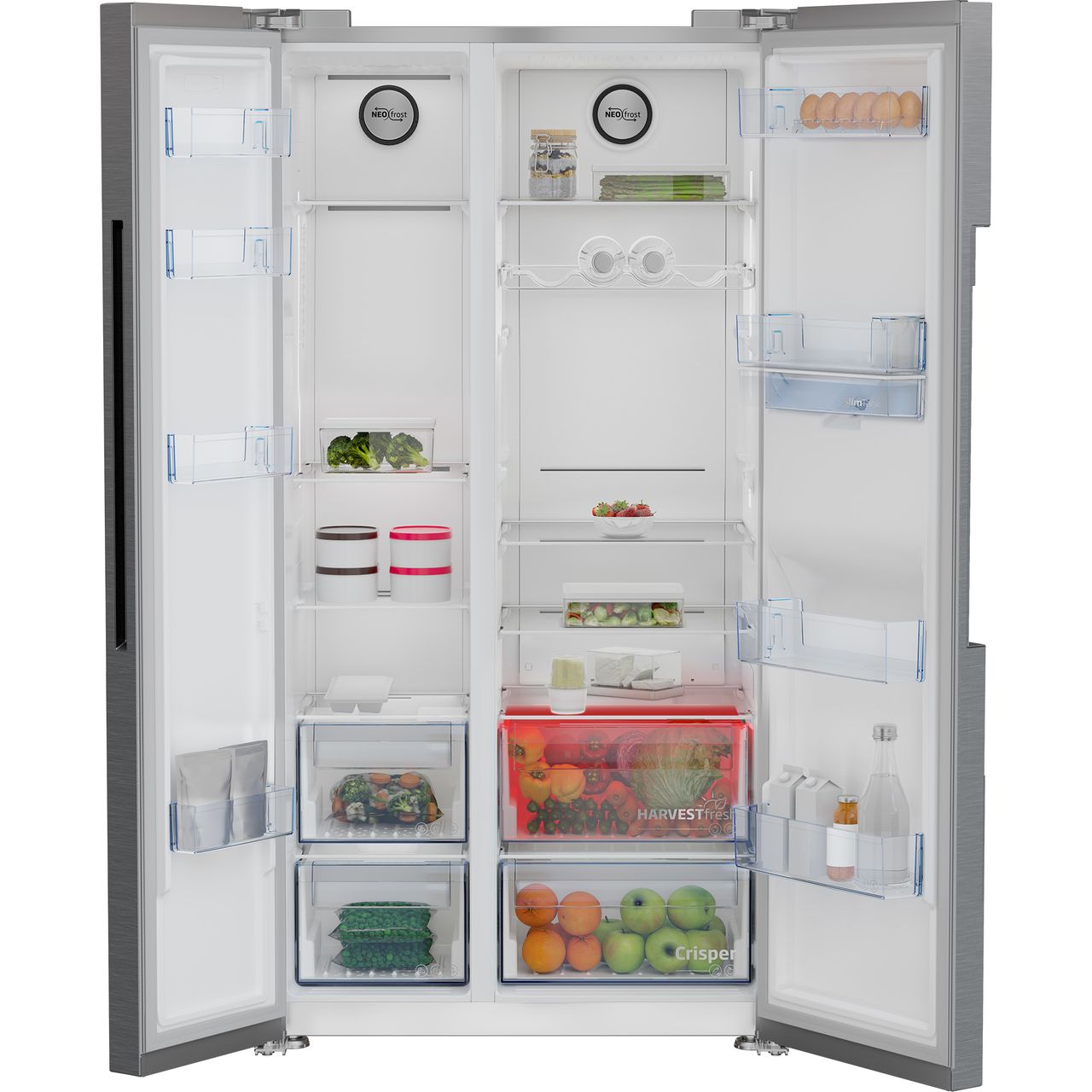 Beko 576L American Fridge Freezer | ASD2442VPS_SS | ao.com