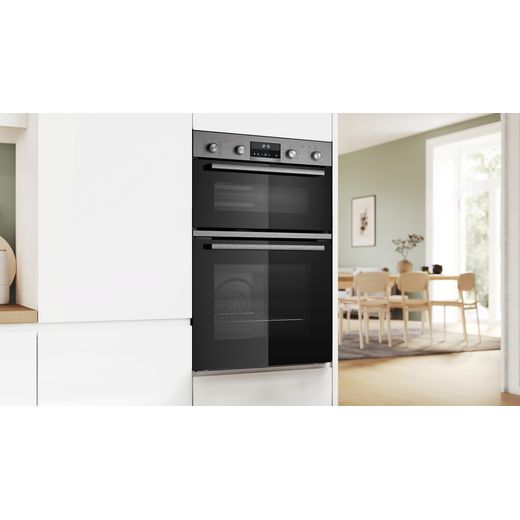 NEFF MBA578BS7B Electric Double Oven Stainless Steel - Oven shot 