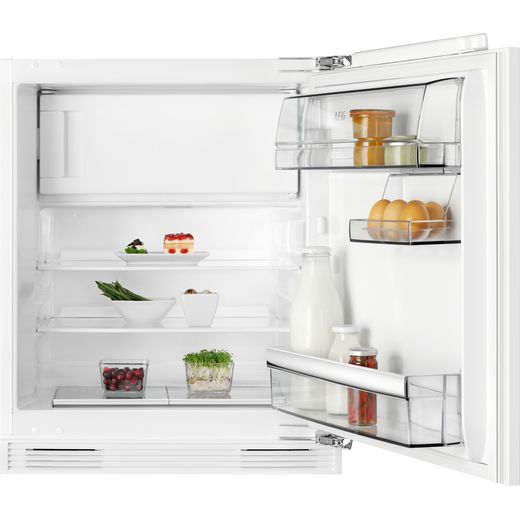 AEG SFB682F1AF Integrated Under Counter Fridge with Ice Box - Fixed Door Fixing Kit - White - F Rated