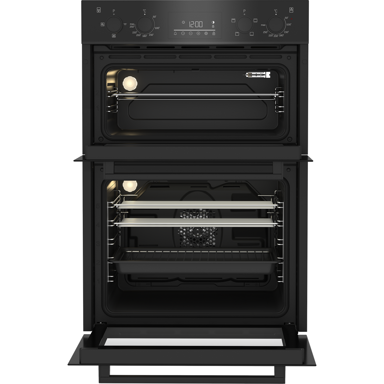 Beko BBDF22300B Built In 59cm Electric Double Oven A/A Black New