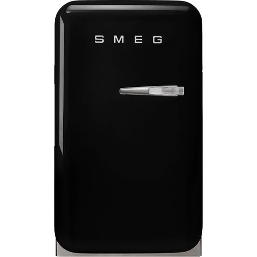 Smeg Left Hand Hinge FAB5LBL3 Fridge - Black - D Rated