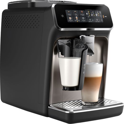 Philips EP3347/90 Bean to Cup Coffee Machine - Black / Chrome - Right perpsective shot