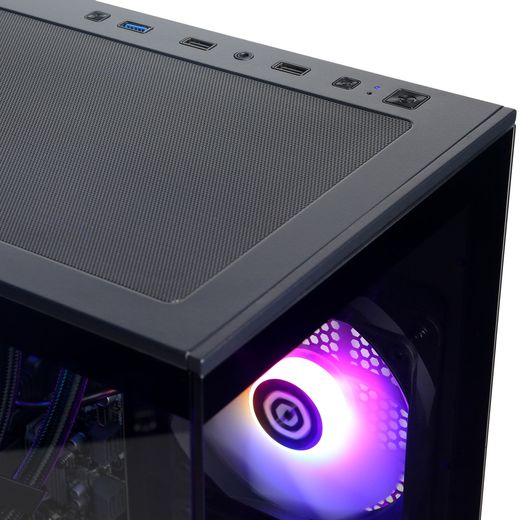 CyberPowerPC AO22230 Gaming PC - NVIDIA® GeForce RTX™ 5060 Ti, AMD Ryzen™ 5, 1TB SSD - Black - control panel