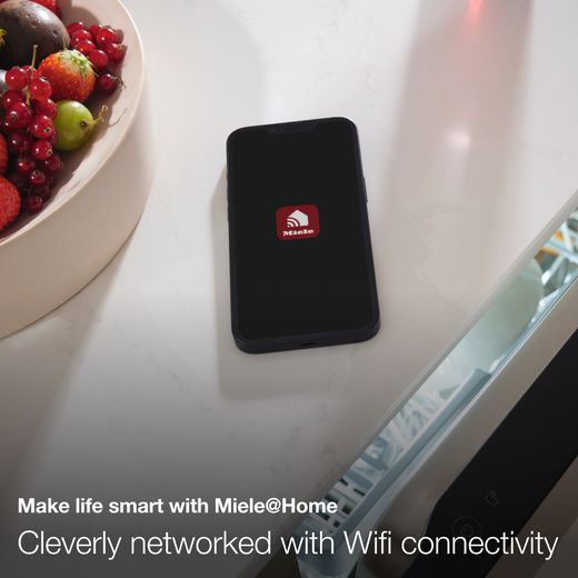 Miele Fully Integrated Standard Dishwasher - Clean Steel - Annotation - Miele at home shot
