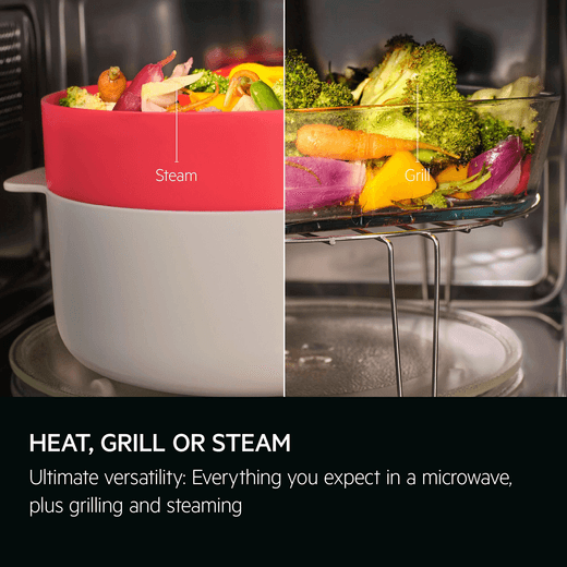 AEG Integrated Microwave 25.37 - Annotation - Heat, grill, steam