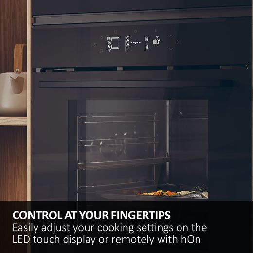 Haier ID Series 2 Built In Electric Single Oven - Black  - Annotation - LED dispaly shot 