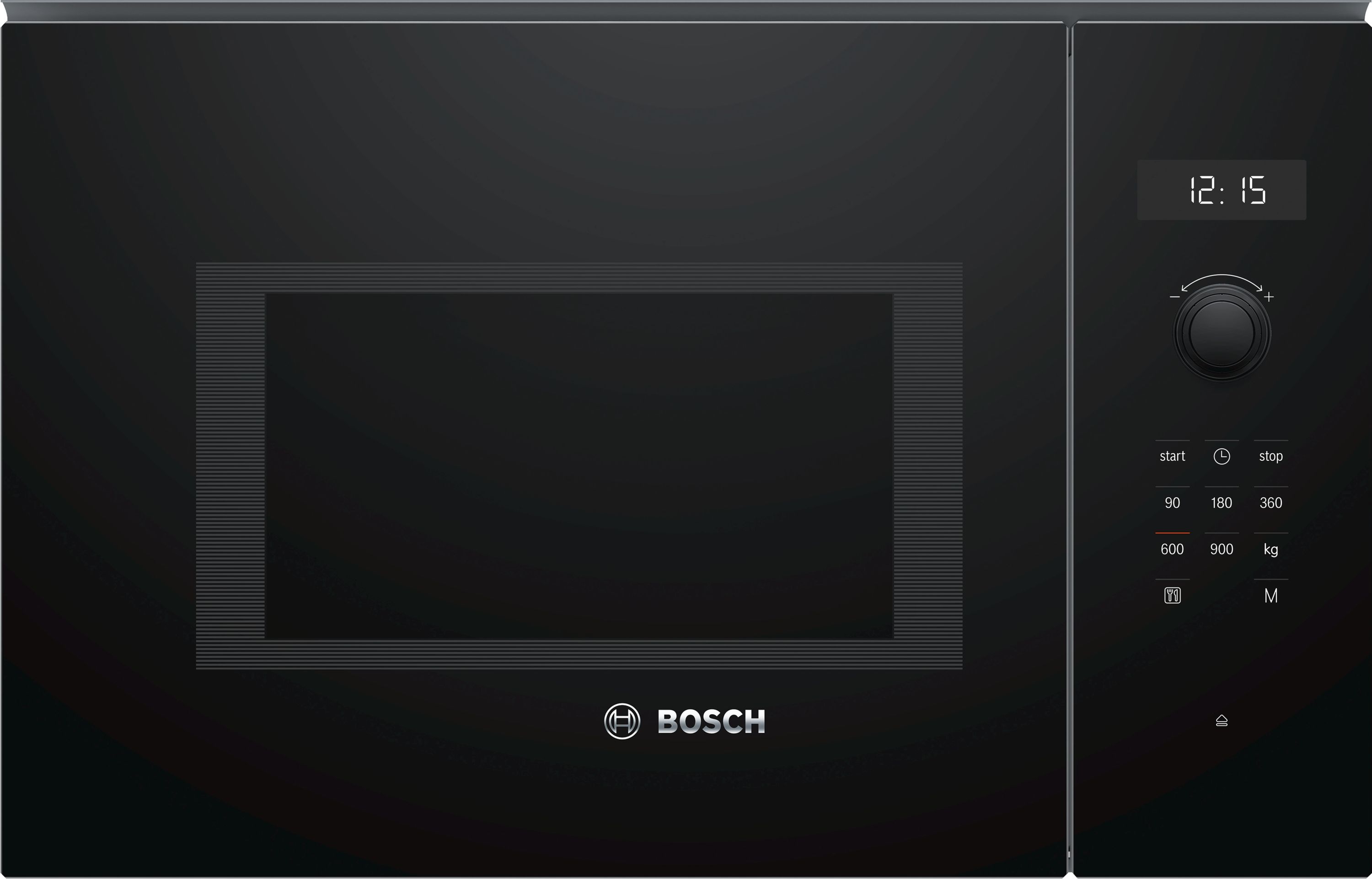 Bosch Series 6 BFL554MB0B Built In 38cm Tall Compact Microwave - Stainless Steel, Stainless Steel