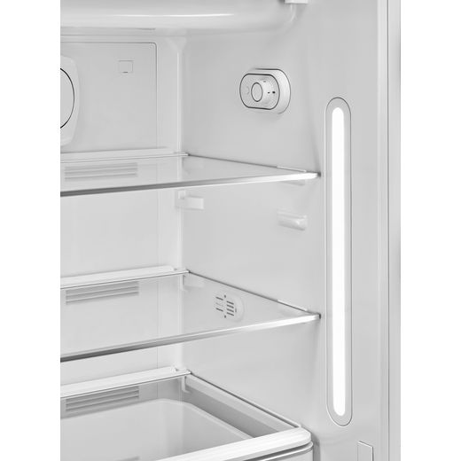 Smeg Right Hand Hinge FAB28RDEG6 153cm High Small Fridge with Ice Box - Emerald Green - Internal shot