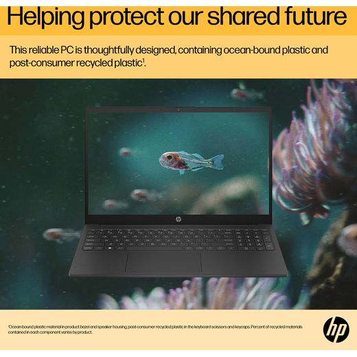 HP 15-fc0057na Laptop - AMD Ryzen™ 5, 512GB SSD, 8 GB RAM - Black - Annotation - Protect future shot