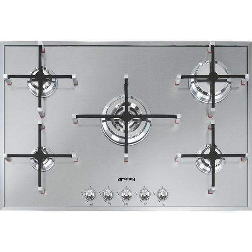 Smeg Linea PX7502 Built In Gas Hob - Stainless Steel