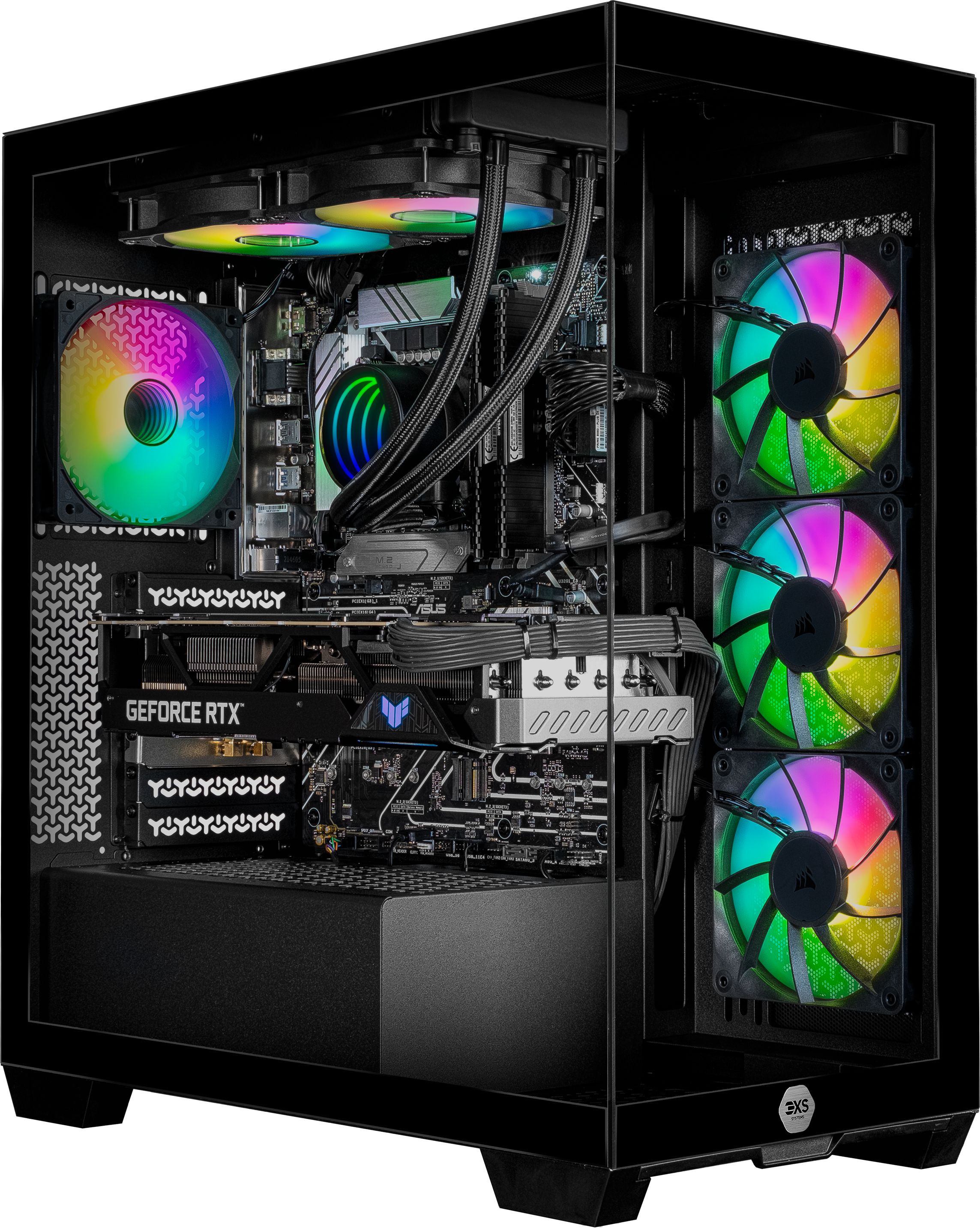 3XS Halo Gaming PC - AMD Ryzen 7 9800X3D - NVIDIA GeForce RTX 5080 - 2TB SSD - Black