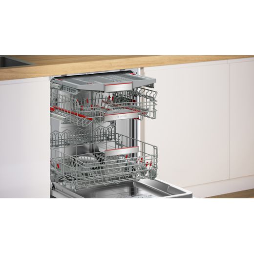 Siemens Integrated Standard Dishwasher - Stainless Steel - Dishwasher with door oepn shot