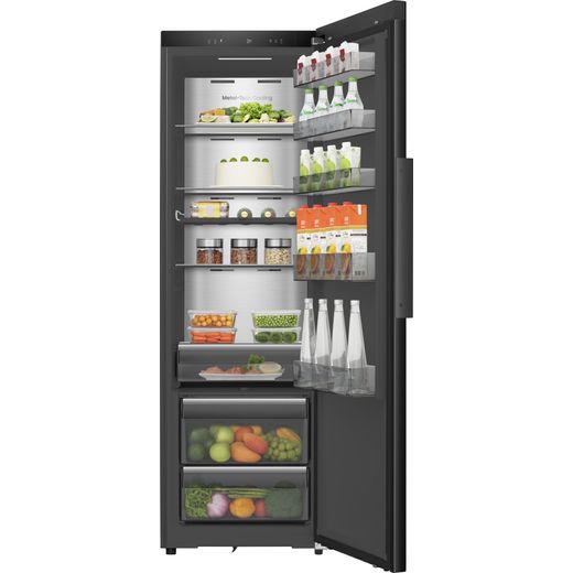 Hisense RL5K370GSFC Fridge - Stainless Steel - Front with door open full shot 