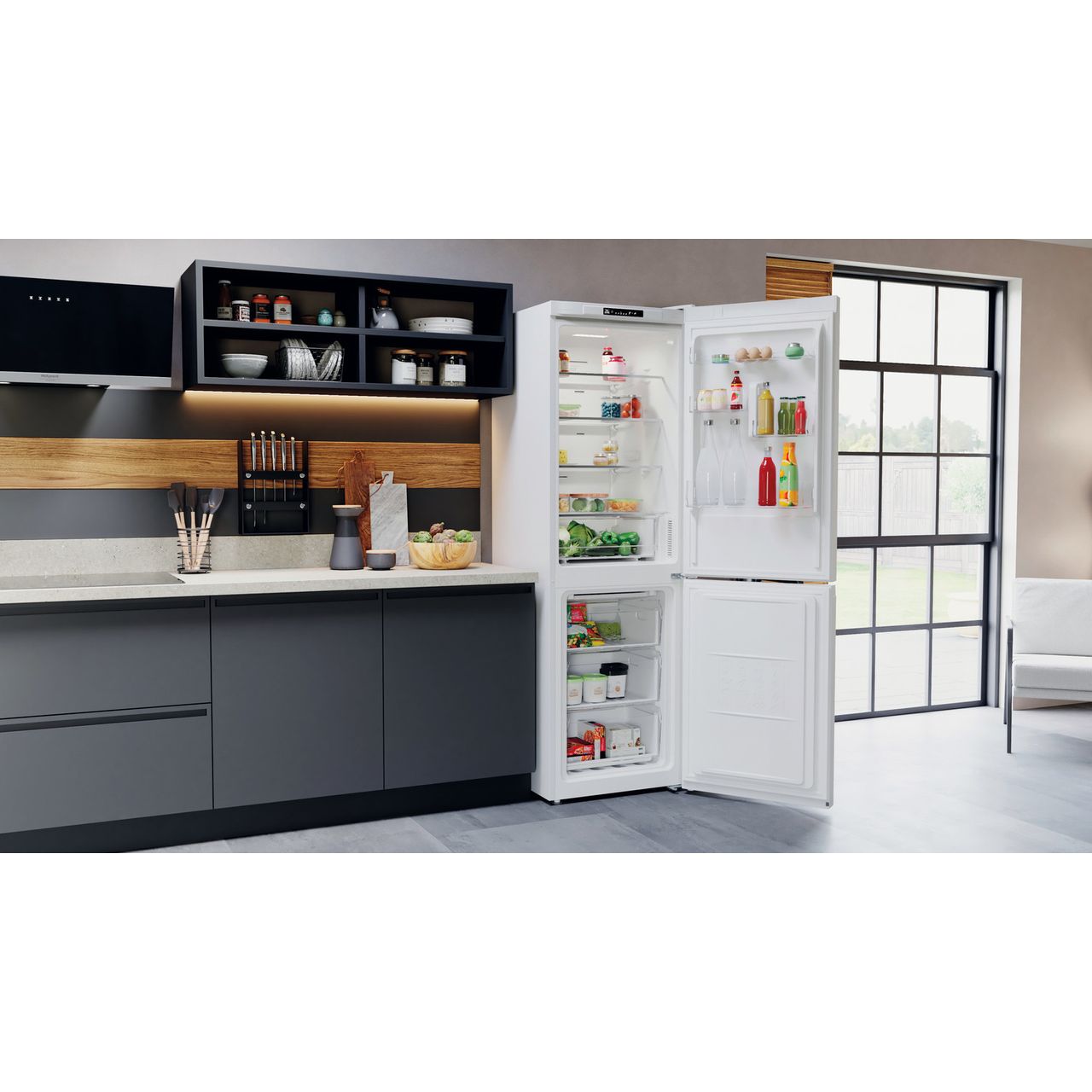 hotpoint h3x81iw fridge freezer white