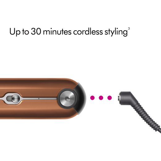 Dyson Corrale™ 413124-01 Hair Straighteners - Nickel / Copper - Annotation - 30mins run time 