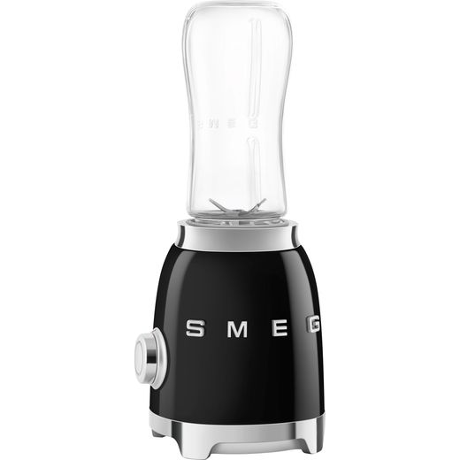 Smeg 50's Retro PBF01BLUK Blender & Smoothie Maker - Black - Right perspective