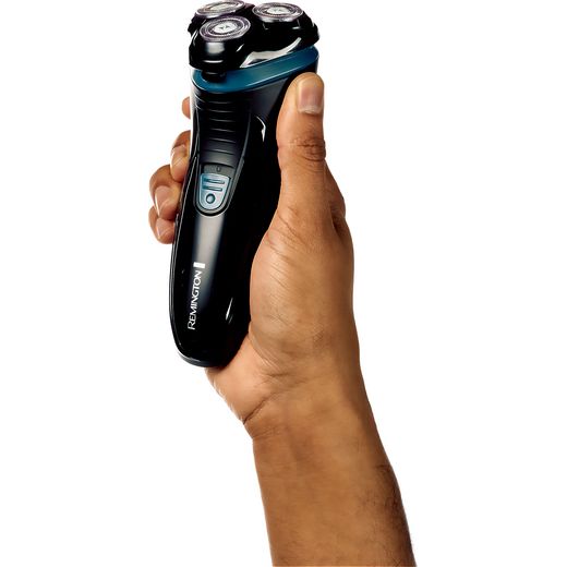 Remington R1 Style Series R1000 Mens Shaver - Black - man holding shaver shot