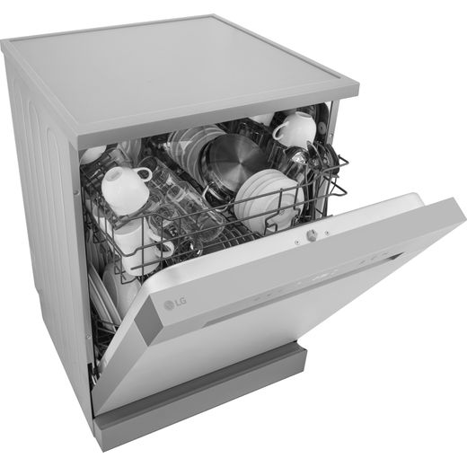 LG Standard Dishwasher - Silver - High right perpsective shot
