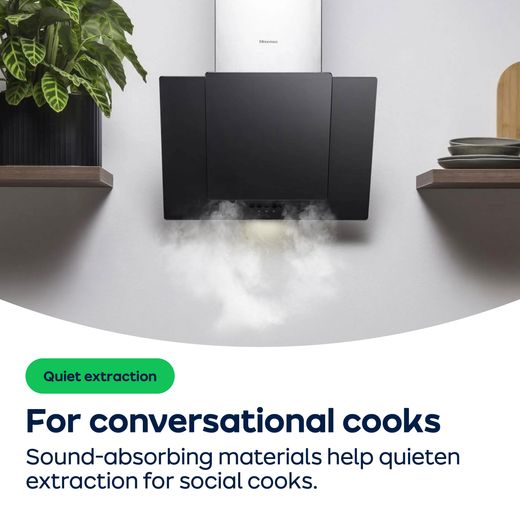 Hisense CH6T14BBUK 60cm Chimney Cooker Hood - Black - AO Annotation -  Quiet-Extraction(Chimney-Hood)