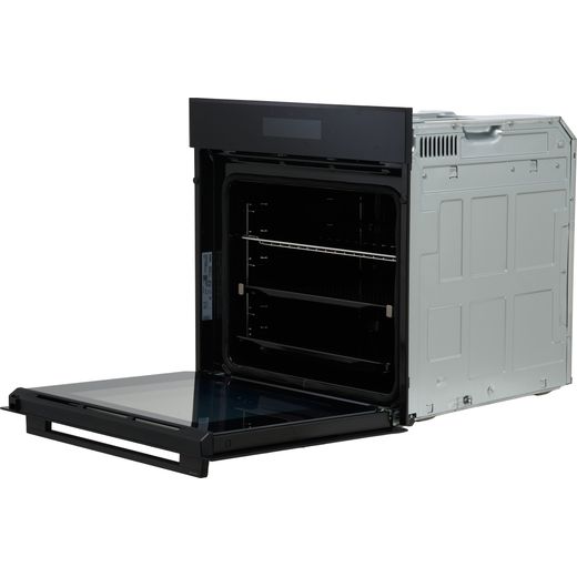 Haier ID Series 2 H6ID25G3YTB1 Wifi Connected Built In Electric Single Oven - Black - Door open