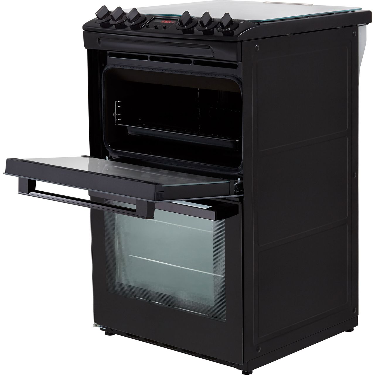 Zanussi ZCG43250BA A/A Gas Cooker with Gas Hob 55cm Free Standing Black