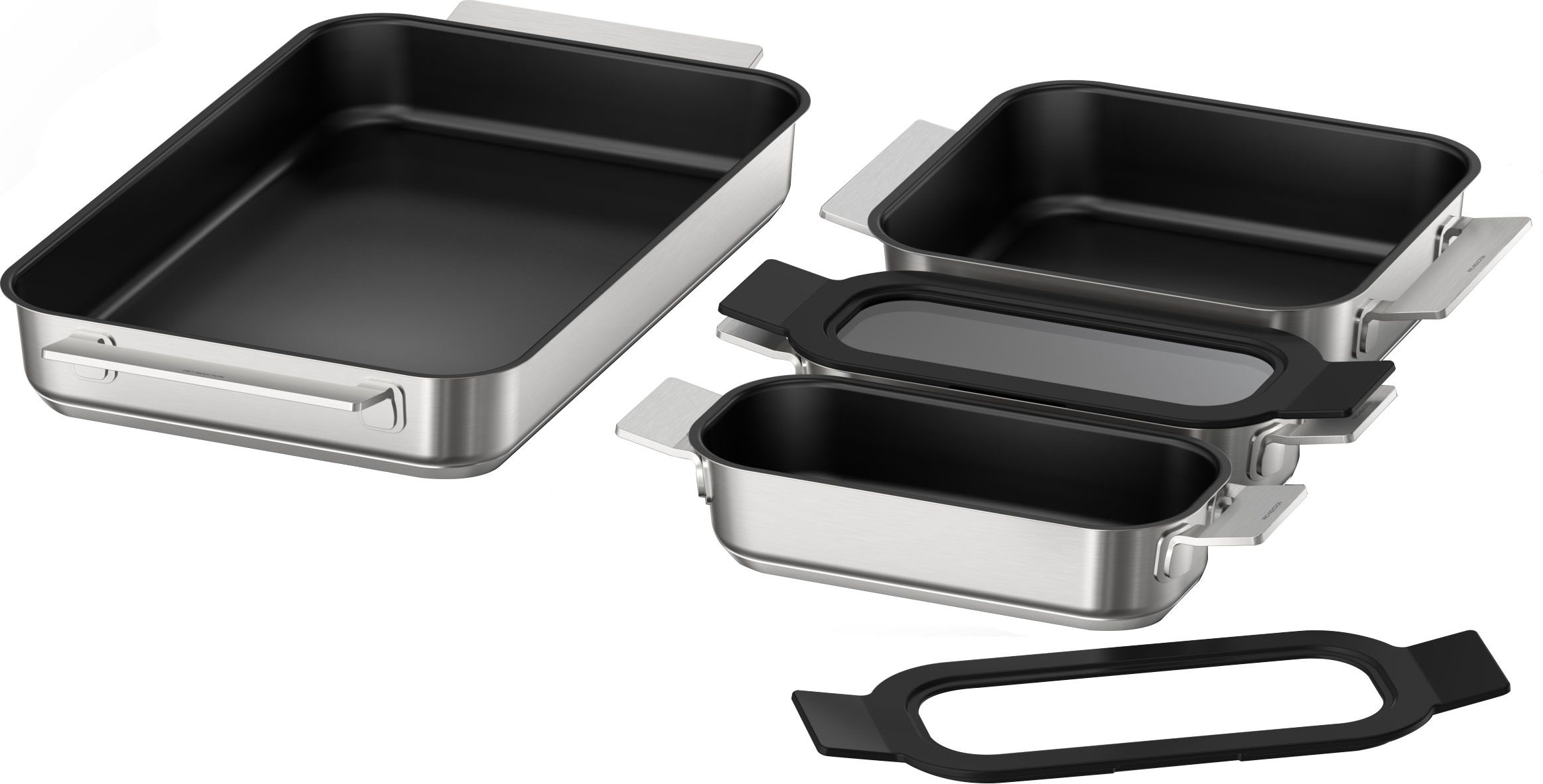 Siemens HZ9FF040 4 Piece Pan Set - Stainless Steel