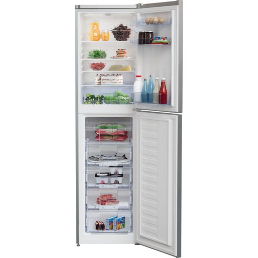 Beko Frost Free Fridge Freezer - Silver - Doors open