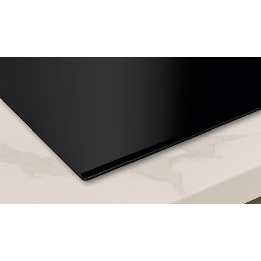 Bosch T36FBE1L0 59cm Induction Hob - Black - Close up shot