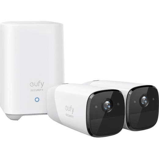 Eufy eufyCam 2 - 2 Cam Kit + HomeBase 2 Full HD 1080p - White
