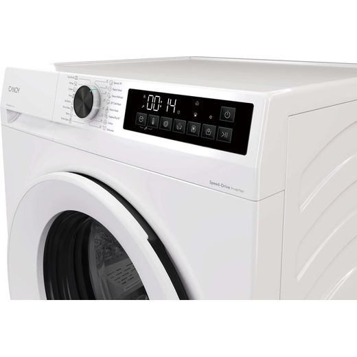 Candy Quick Pro GWD 485S6-80 8Kg / 5Kg Washer Dryer with 1400 rpm - White - Close up shot