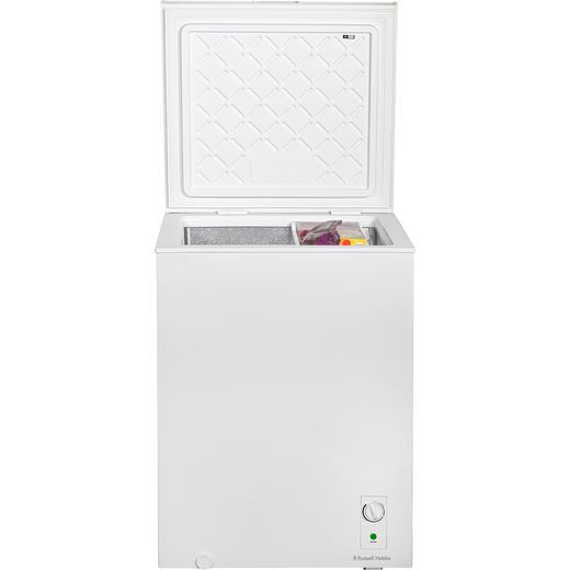 Russell Hobbs Chest Freezer - White - Lid open
