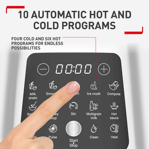 Tefal Perfectmix Cook BL83SD65 - Stainless Steel - Annotation - 10 automatic hot and cold programs