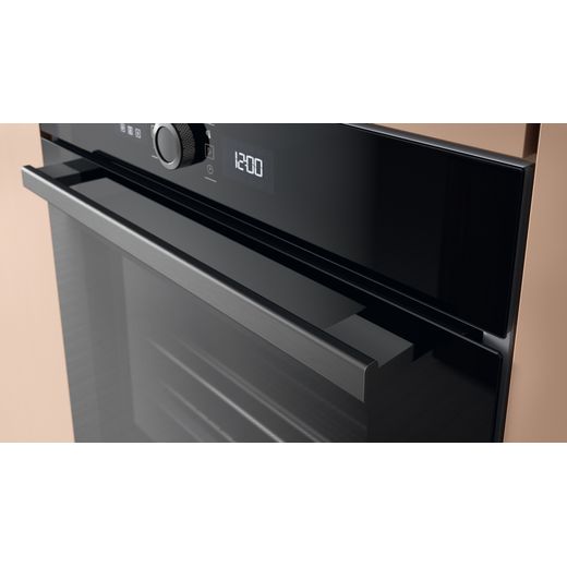 Hotpoint 859991682560 Electric Single Oven Black - Handle shot 