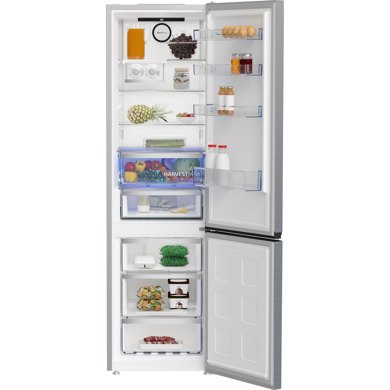 Beko Fridge Freezer | Brushed Steel | CNG7603VPX_BS | ao.com Beko Fridge Freezer | Brushed Steel | CNG7603VPX_BS | ao.com