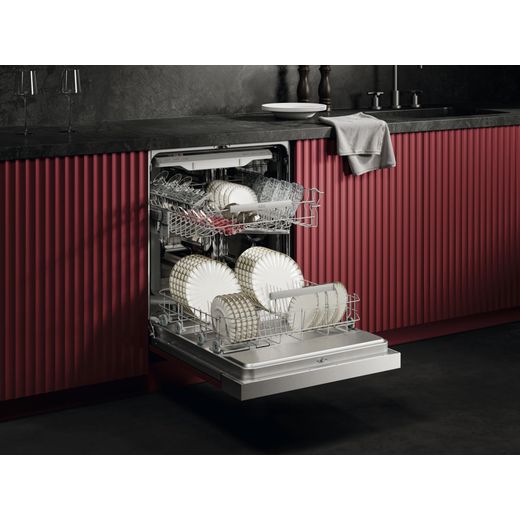 AEG 6000 Series Integrated Standard Dishwasher - Stainless Steel - dishwasher in kitchen shot