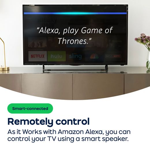 Veltech X230 55" 4K Ultra HD Smart TV  - AO Annotation - Works-With-Amazon-Alexa
