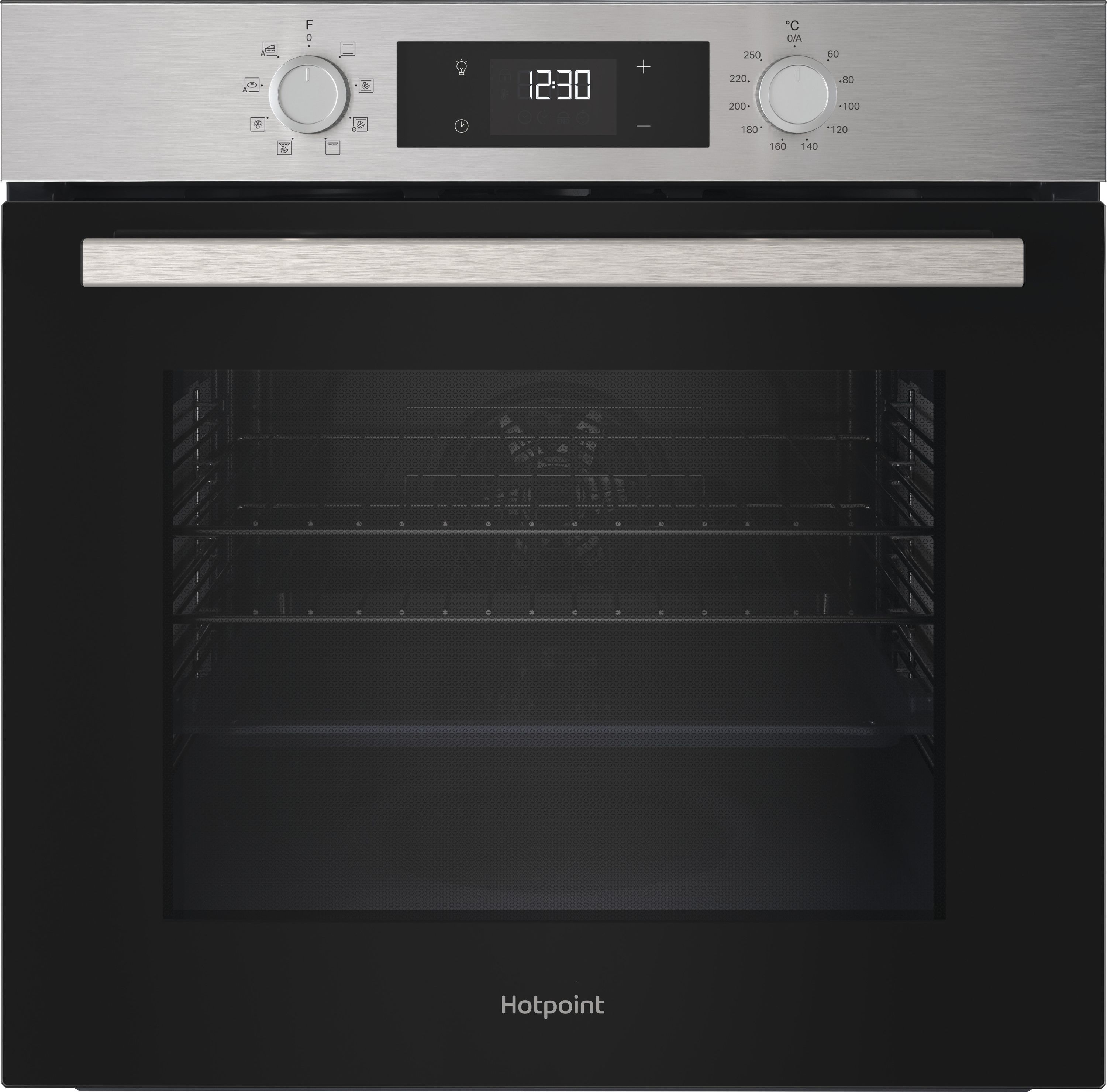 Hotpoint HO 255C X UK Built In Electric Single Oven - Stainless Steel - 71L Capacity - Catalytic Cleaning