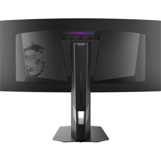 MSI MPG 341CQR QD-OLED X36 34" UltraWide Quad HD 360Hz OLED Gaming Monitor with FreeSync™ Premium Pro - Black - back shot