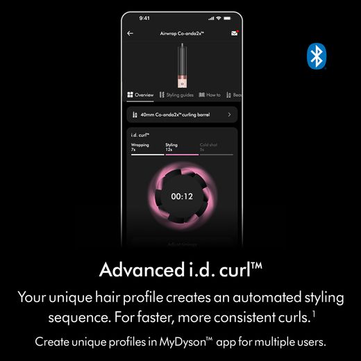 Dyson Airwrap Co-anda 2x™ Straight & Wavy 596885-01 Hot Air Styler - Ceramic Pink / Rose Gold - Annotation - Advance curl shot
