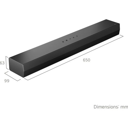 LG US20A Bluetooth 2.0 Soundbar - Black - Annotation - Dimeson shot 