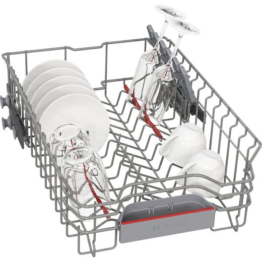 Bosch Series 4 Slimline Dishwasher - Silver - Right basket perspective shot