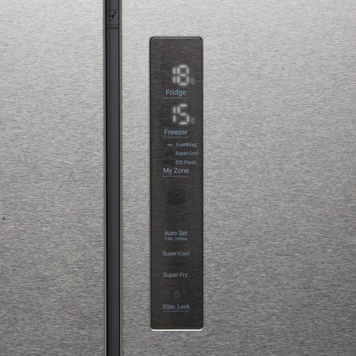 Haier American Fridge Freezer - Platinum Inox - Control panel