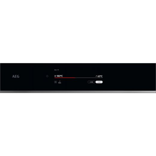 AEG ProAssist Built In Electric Single Oven - Black - Control panel shot