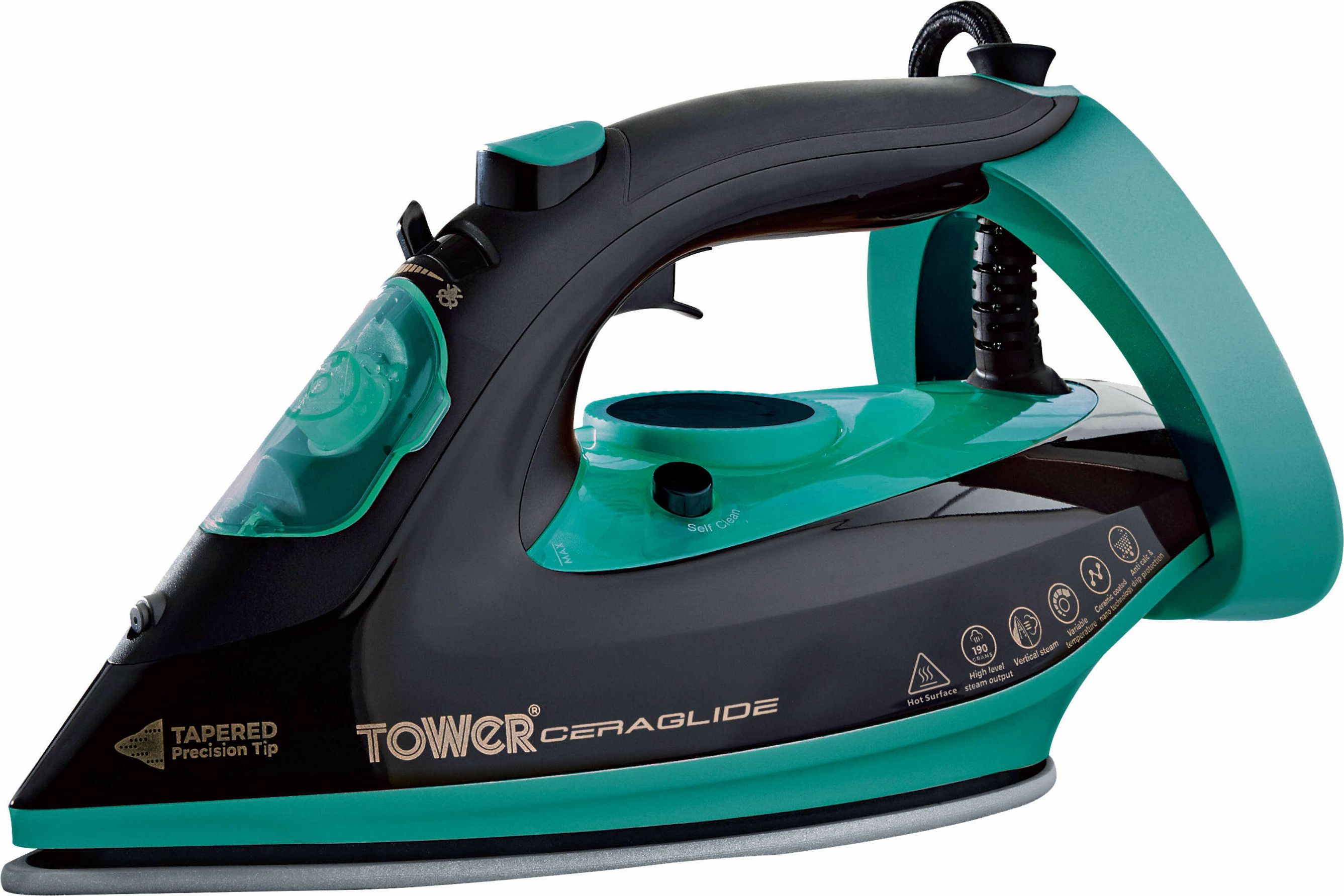 Tower CeraGlide T22021TL 3100 Watt Iron - Teal, Green