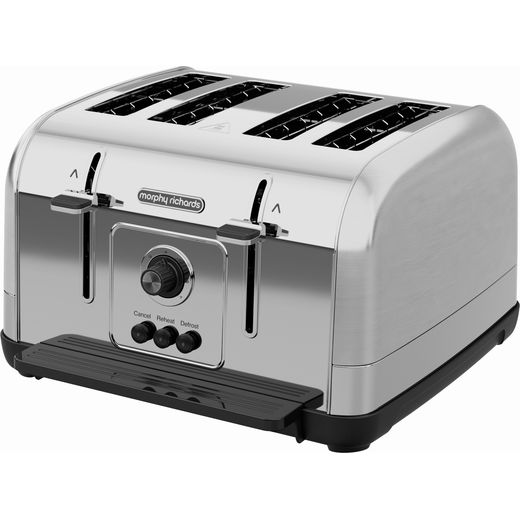 Morphy Richards 240130 4 Slice Toaster - Brushed Steel