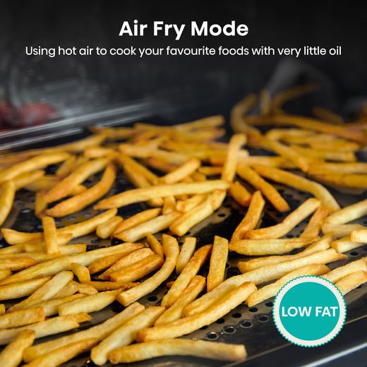 Hisense Hi6 BlackLine Built In Electric Single Oven - Jet Black - Annotation - Air Fry mode