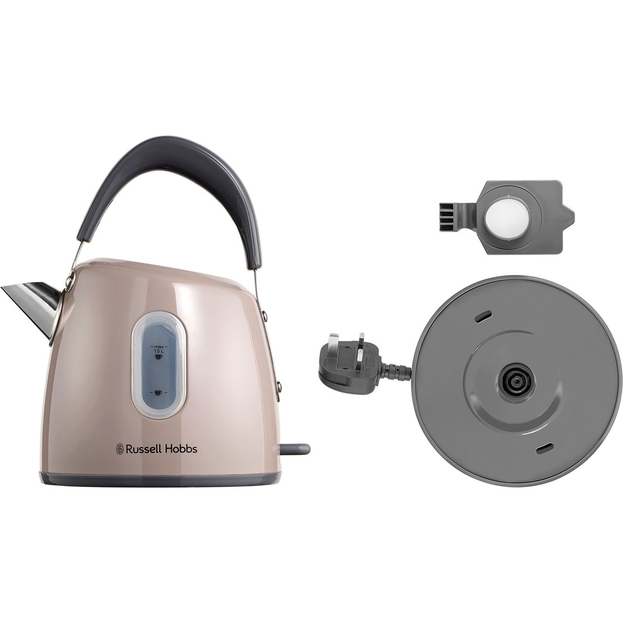 ⭐️新品未使用⭐️Russell Hobbs Classic Cafe Kettle Russell Hobbs Kettle | 28133_MH | Mocha | ao.com