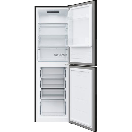 Hoover Fridge Freezer - Black - Front with door open shot